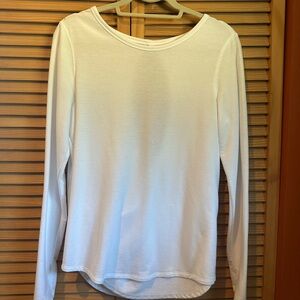 Old Navy Women's White Long Sleeve Tee